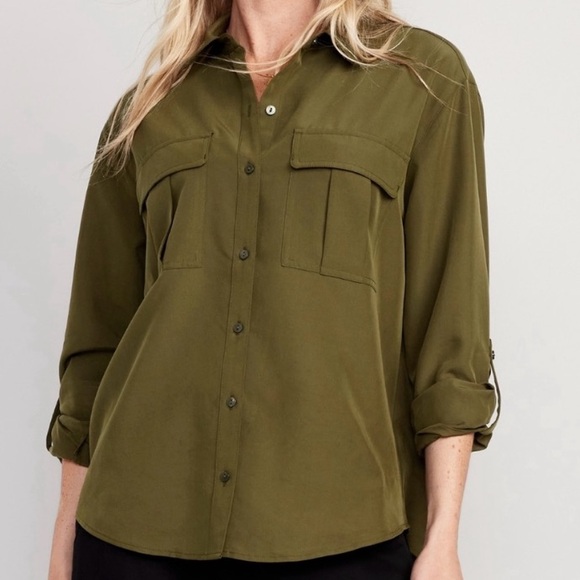 Old Navy Button Down Utility Shirt - Picture 1 of 11